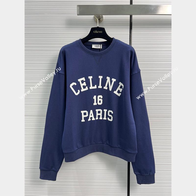 Celine Sweatershirt C102118 Blue 2023 (Q-23102118)