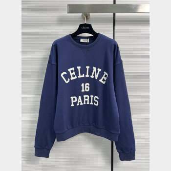 Celine Sweatershirt C102118 Blue 2023 (Q-23102118)