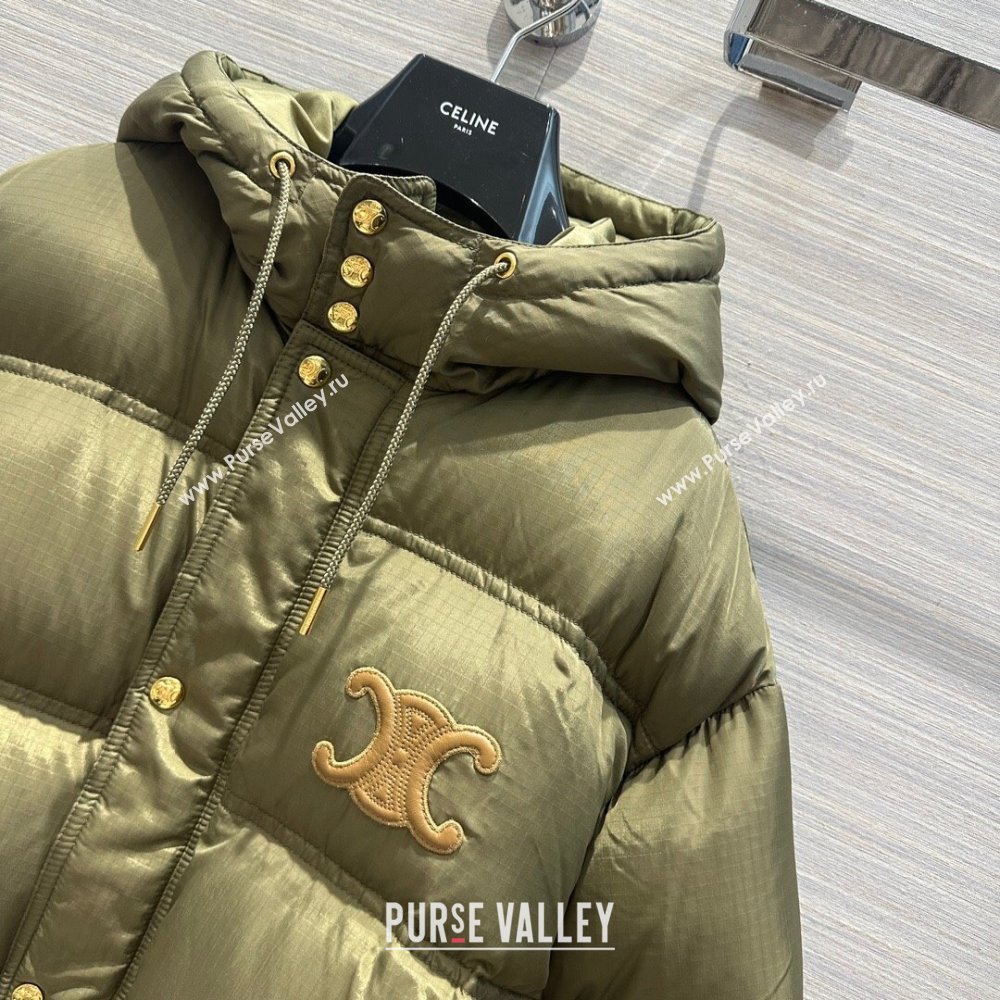 Celine Down Jacket C11229 Green 2024 (Q-2411229)