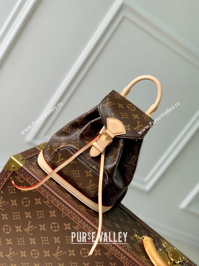 Louis Vuitton Montsouris Mini Backpack in Monogram Canvas M11199 Brown 2024 (K-24081008)