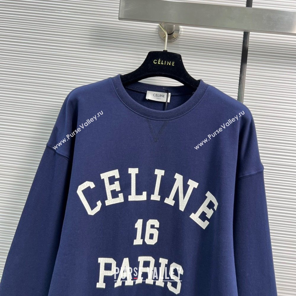 Celine Sweatershirt C102118 Blue 2023 (Q-23102118)