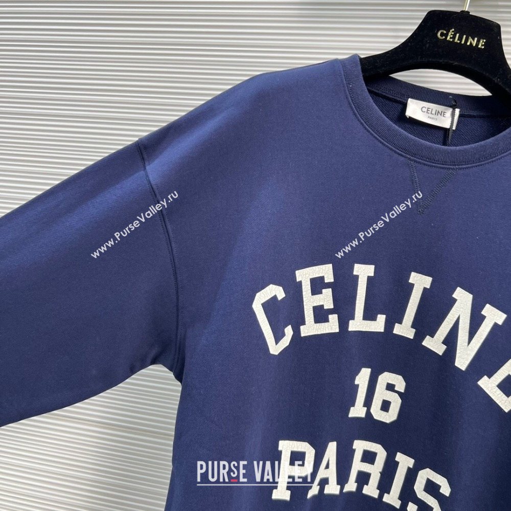 Celine Sweatershirt C102118 Blue 2023 (Q-23102118)