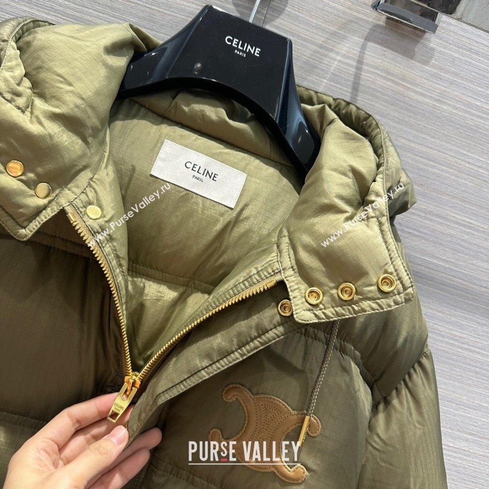 Celine Down Jacket C11229 Green 2024 (Q-2411229)