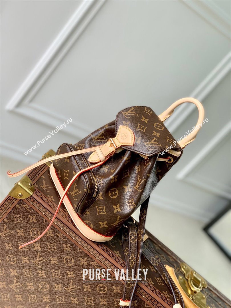 Louis Vuitton Montsouris Mini Backpack in Monogram Canvas M11199 Brown 2024 (K-24081008)