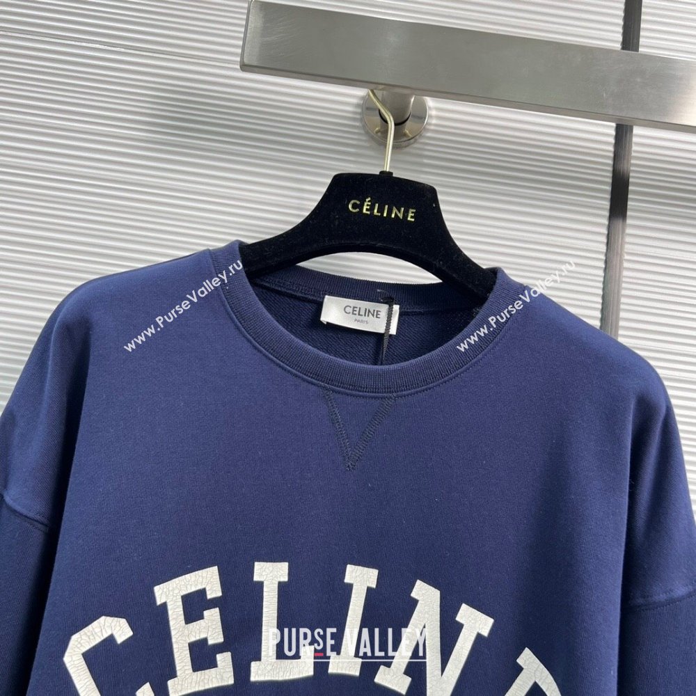 Celine Sweatershirt C102118 Blue 2023 (Q-23102118)