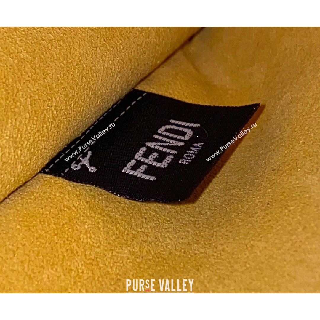 Fendi Small Peekaboo ISeeU Bag in Stitching Full Grain Leather Yellow 2021 (CL-21080202)