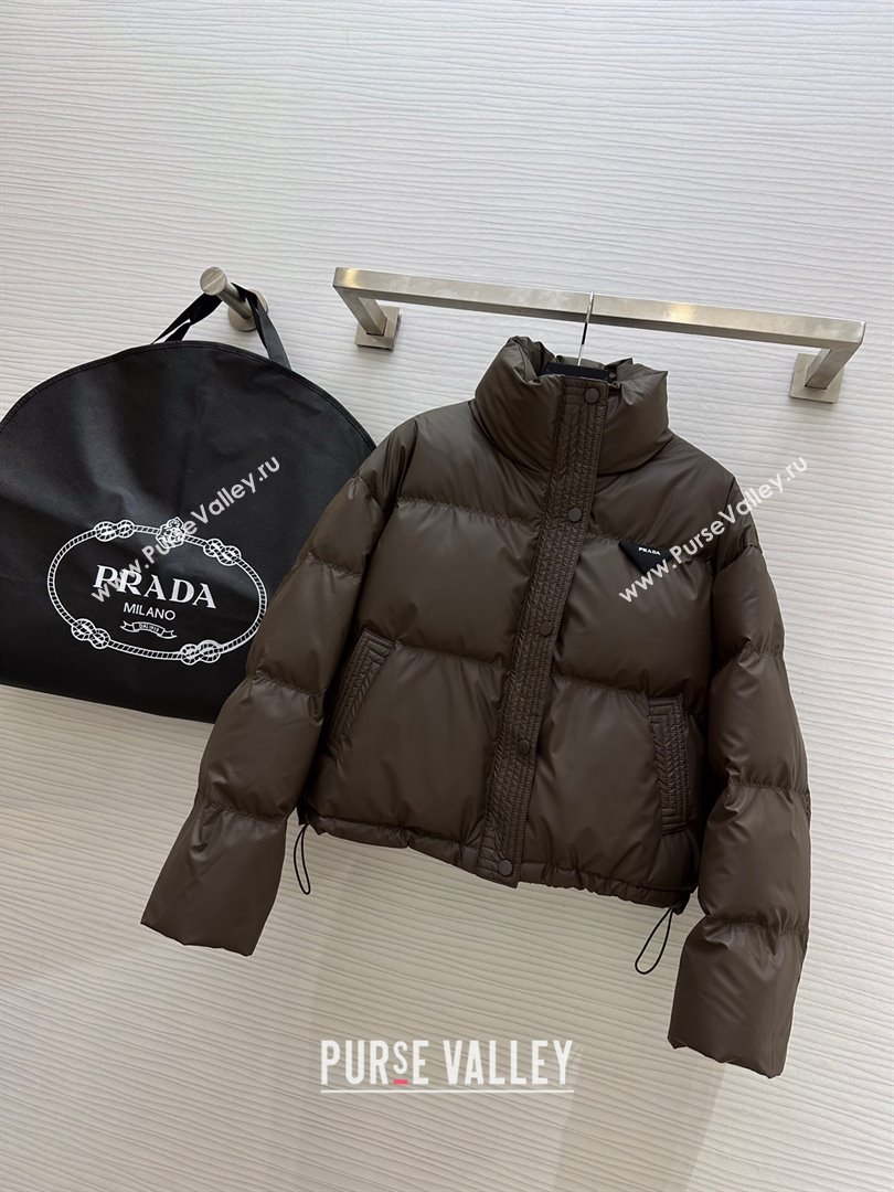Prada Down Jacket P11009 Chocolate 2024 (Q-2411009)