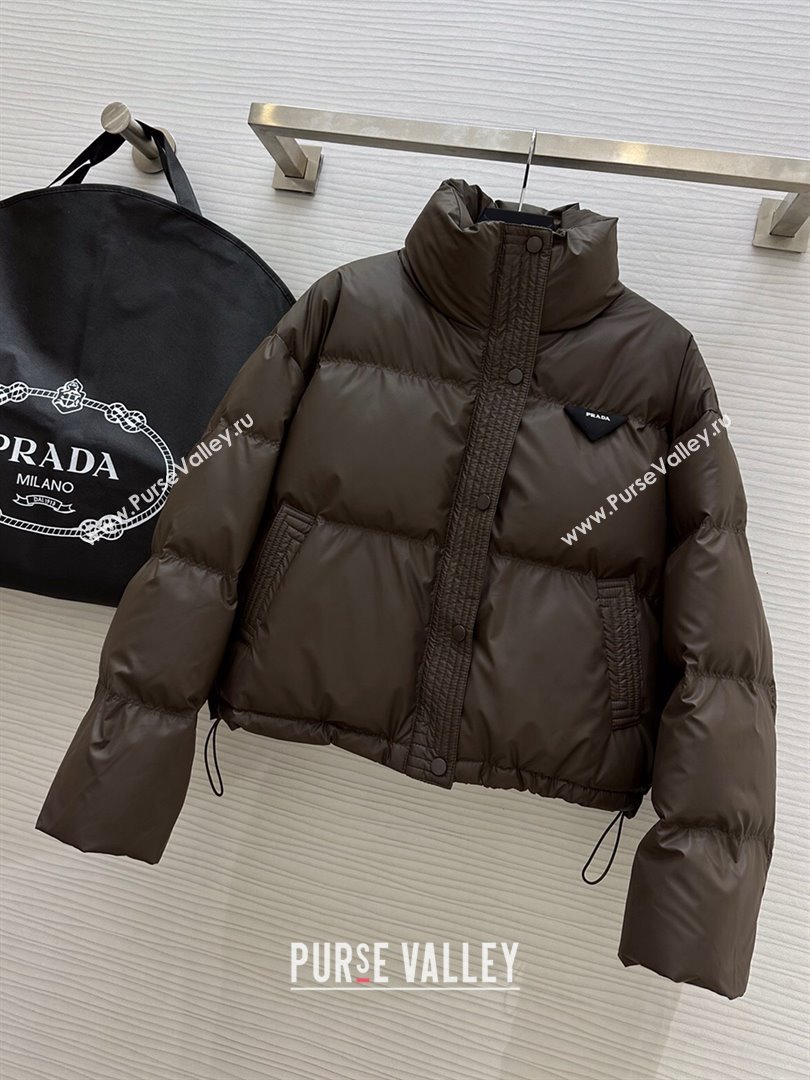 Prada Down Jacket P11009 Chocolate 2024 (Q-2411009)