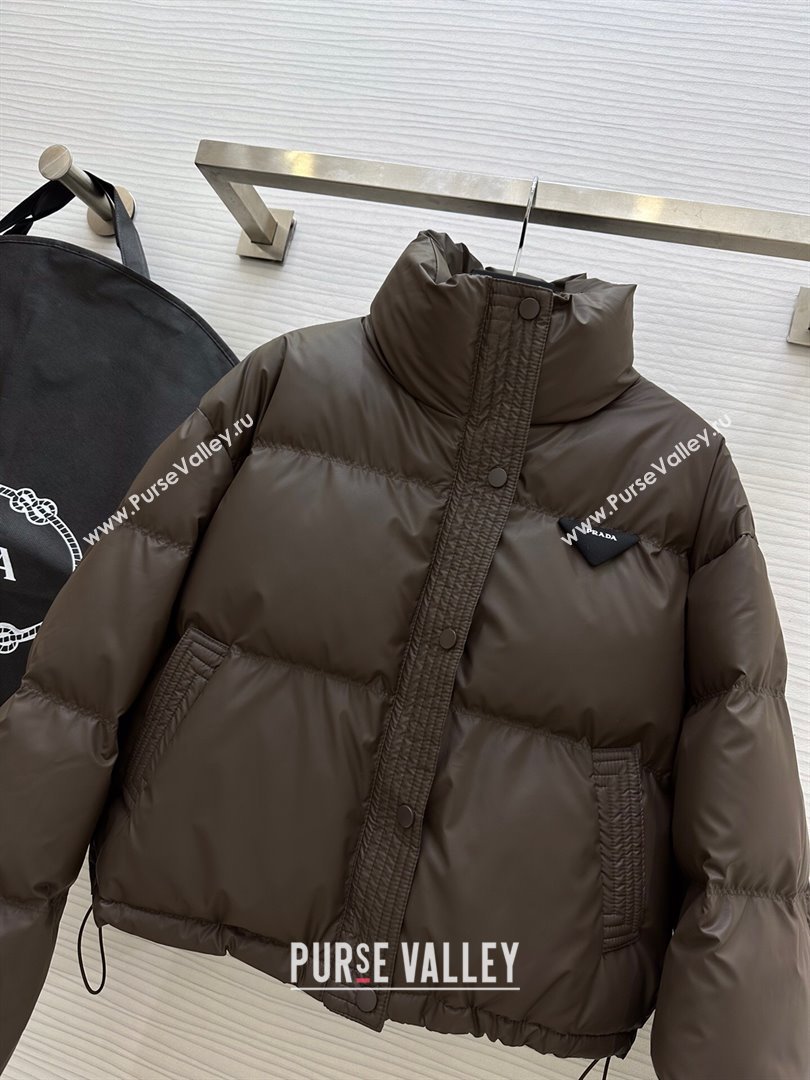 Prada Down Jacket P11009 Chocolate 2024 (Q-2411009)