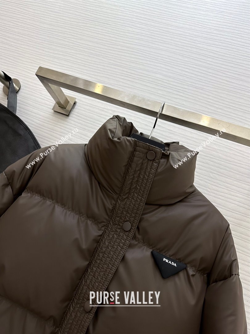 Prada Down Jacket P11009 Chocolate 2024 (Q-2411009)