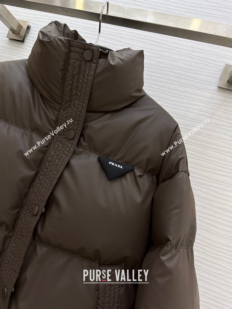 Prada Down Jacket P11009 Chocolate 2024 (Q-2411009)