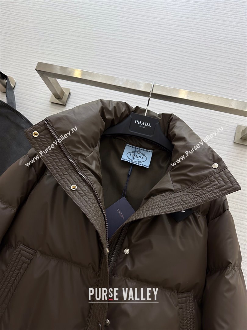 Prada Down Jacket P11009 Chocolate 2024 (Q-2411009)