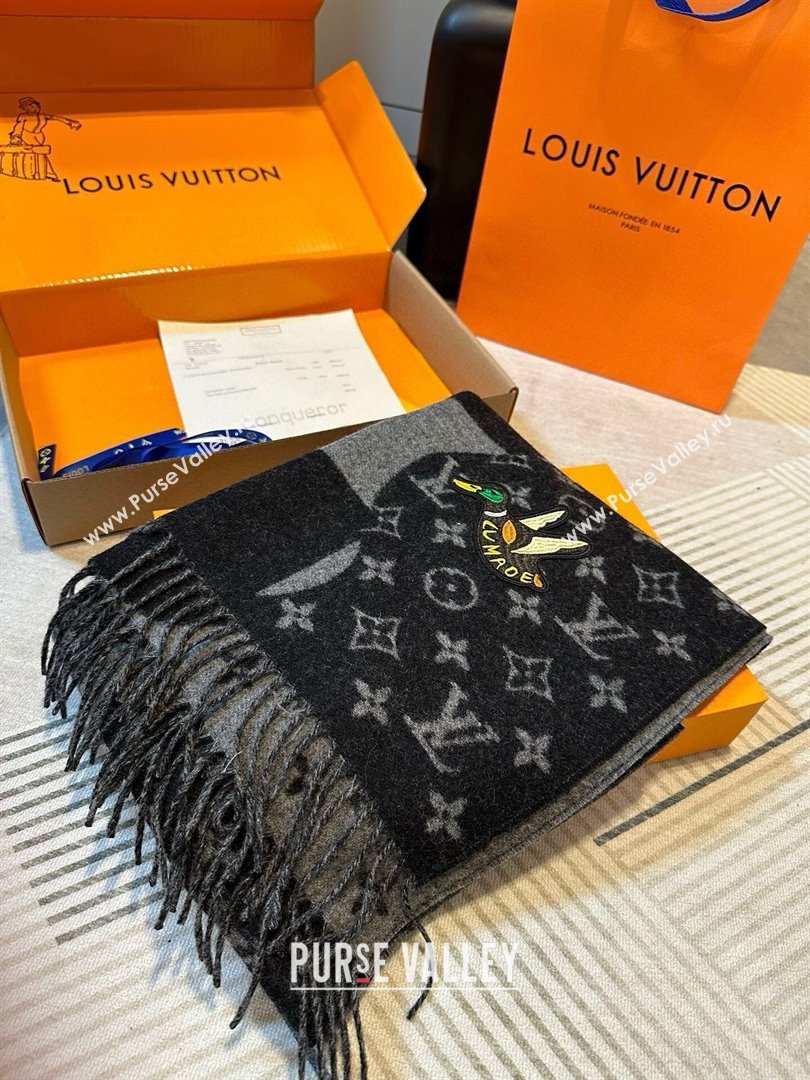 Louis Vuitton x NIGO Cashmere Monogram Scarf MP2681 2024 (A-24112401)