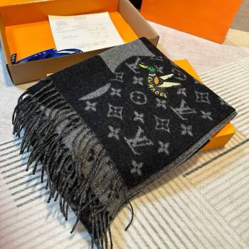 Louis Vuitton x NIGO Cashmere Monogram Scarf MP2681 2024 (A-24112401)