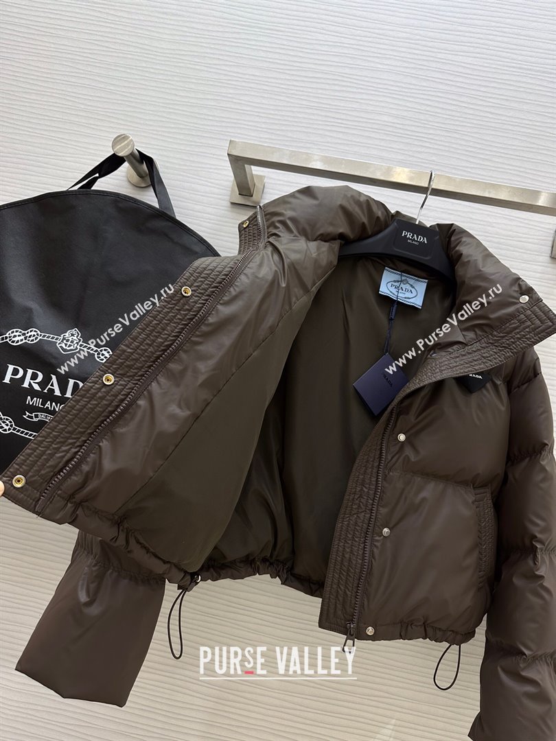 Prada Down Jacket P11009 Chocolate 2024 (Q-2411009)