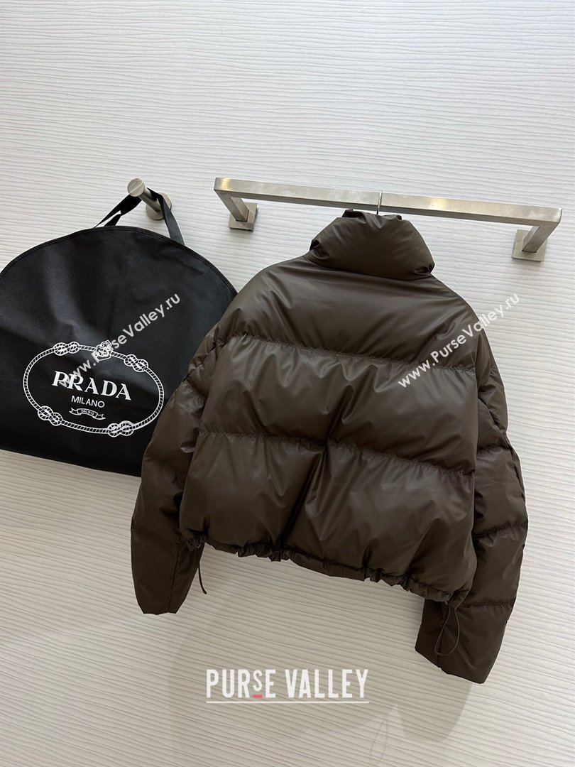 Prada Down Jacket P11009 Chocolate 2024 (Q-2411009)
