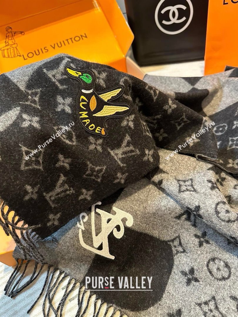 Louis Vuitton x NIGO Cashmere Monogram Scarf MP2681 2024 (A-24112401)