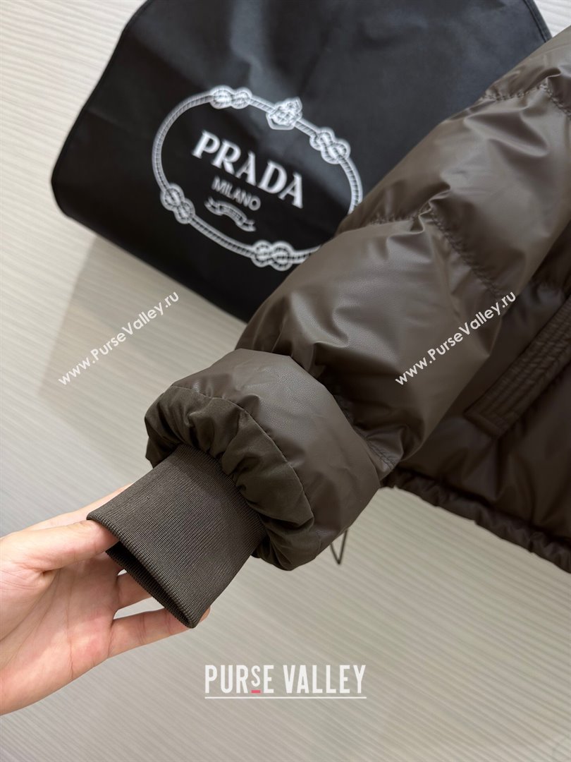 Prada Down Jacket P11009 Chocolate 2024 (Q-2411009)