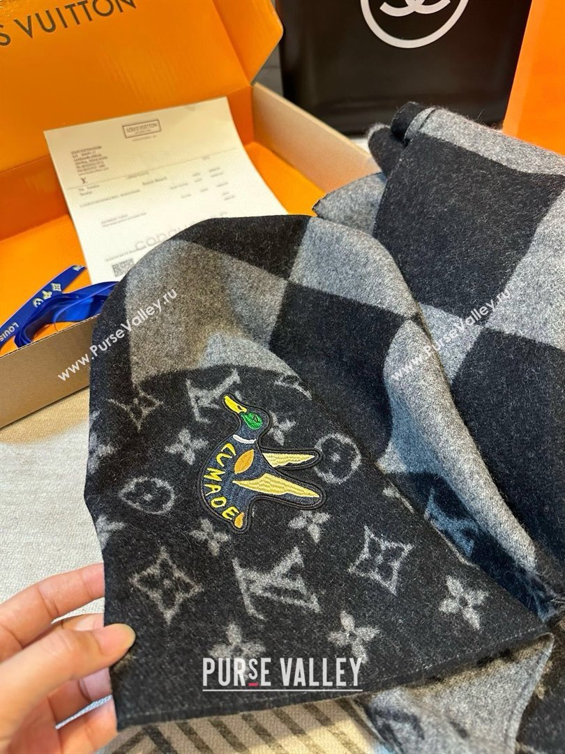 Louis Vuitton x NIGO Cashmere Monogram Scarf MP2681 2024 (A-24112401)