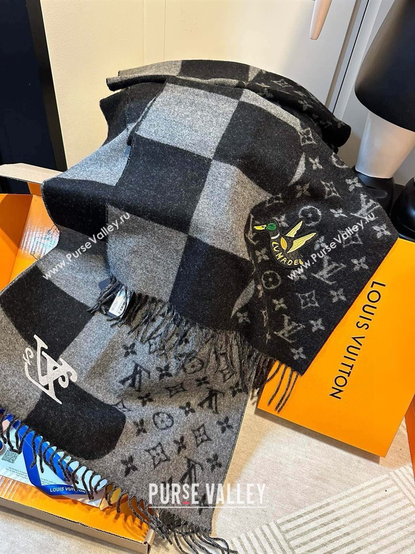 Louis Vuitton x NIGO Cashmere Monogram Scarf MP2681 2024 (A-24112401)