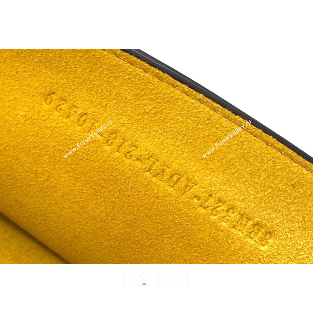 Fendi Medium Peekaboo ISeeU Bag in Stitching Full Grain Leather Yellow 2021 (CL-21080204)