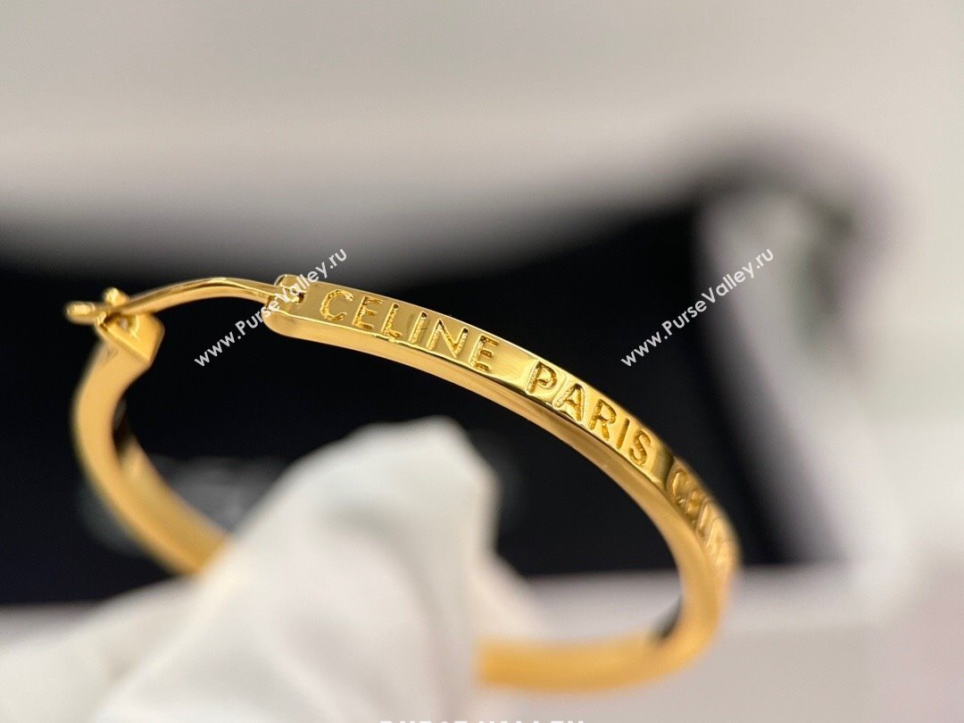 Celine Hoop Earrings C62736 Gold 2024 (YF-24062736)