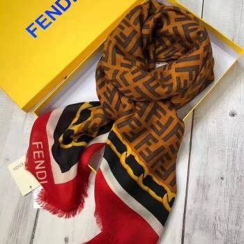 Fendi Cashmere FF Shawl Red 2018 (A0SS-8102403)