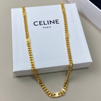 Celine Metal Chain Necklace C62737 Gold 2024 (YF-24062737 )