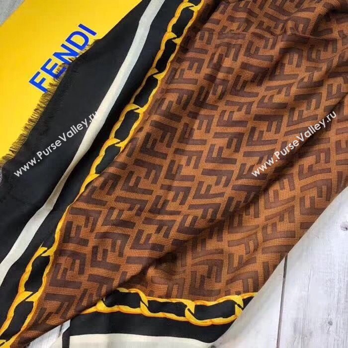 Fendi Cashmere FF Shawl Black 2018 (A0SS-8102404)