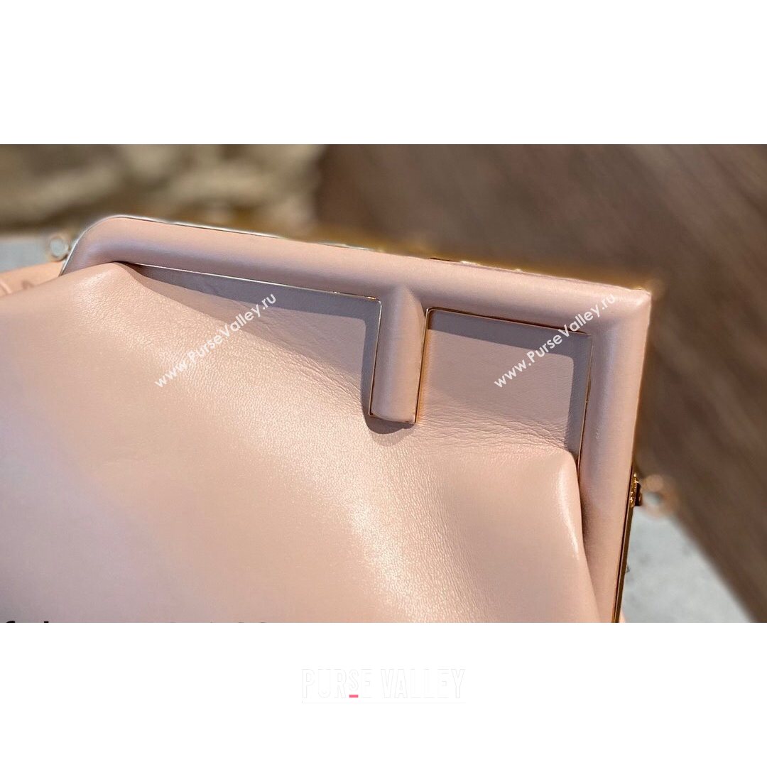 Fendi First Medium Leather Bag Pink 2021 80018L (CL-21080207)