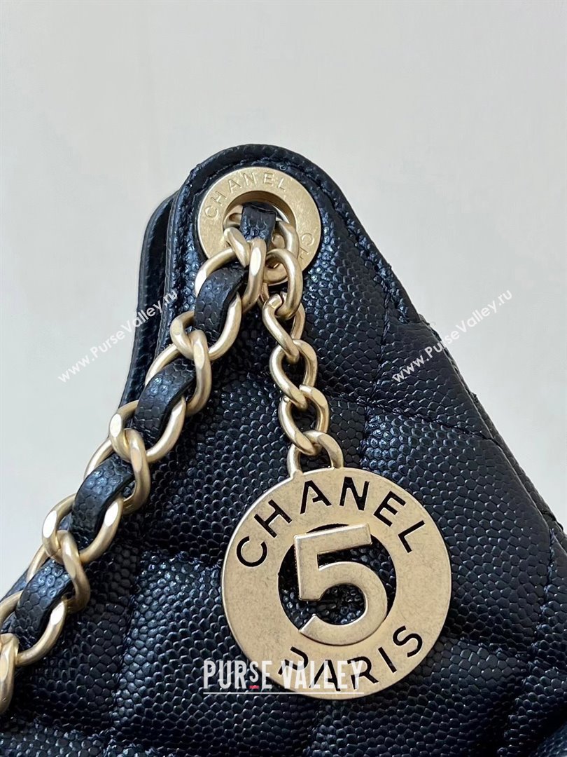 Chanel Grained Calfskin Hobo Bag AS4322 Black 2024 Top Quality (SHUNY-24062401)