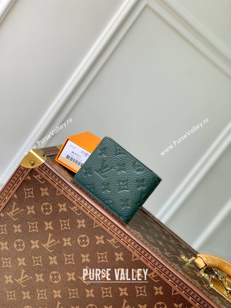 Louis Vuitton Multiple Wallet in Monogram Leather Green 2024 M69037 (K-24081019)