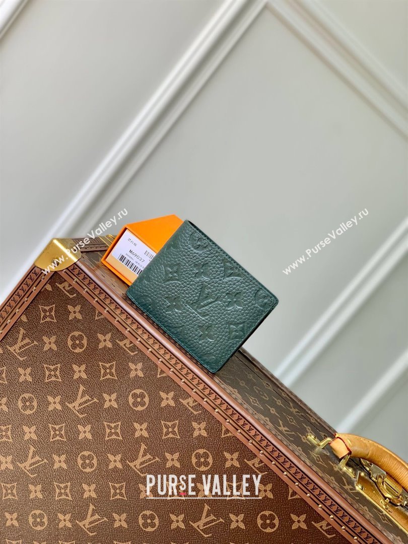 Louis Vuitton Multiple Wallet in Monogram Leather Green 2024 M69037 (K-24081019)