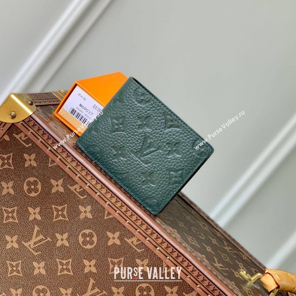 Louis Vuitton Multiple Wallet in Monogram Leather Green 2024 M69037 (K-24081019)