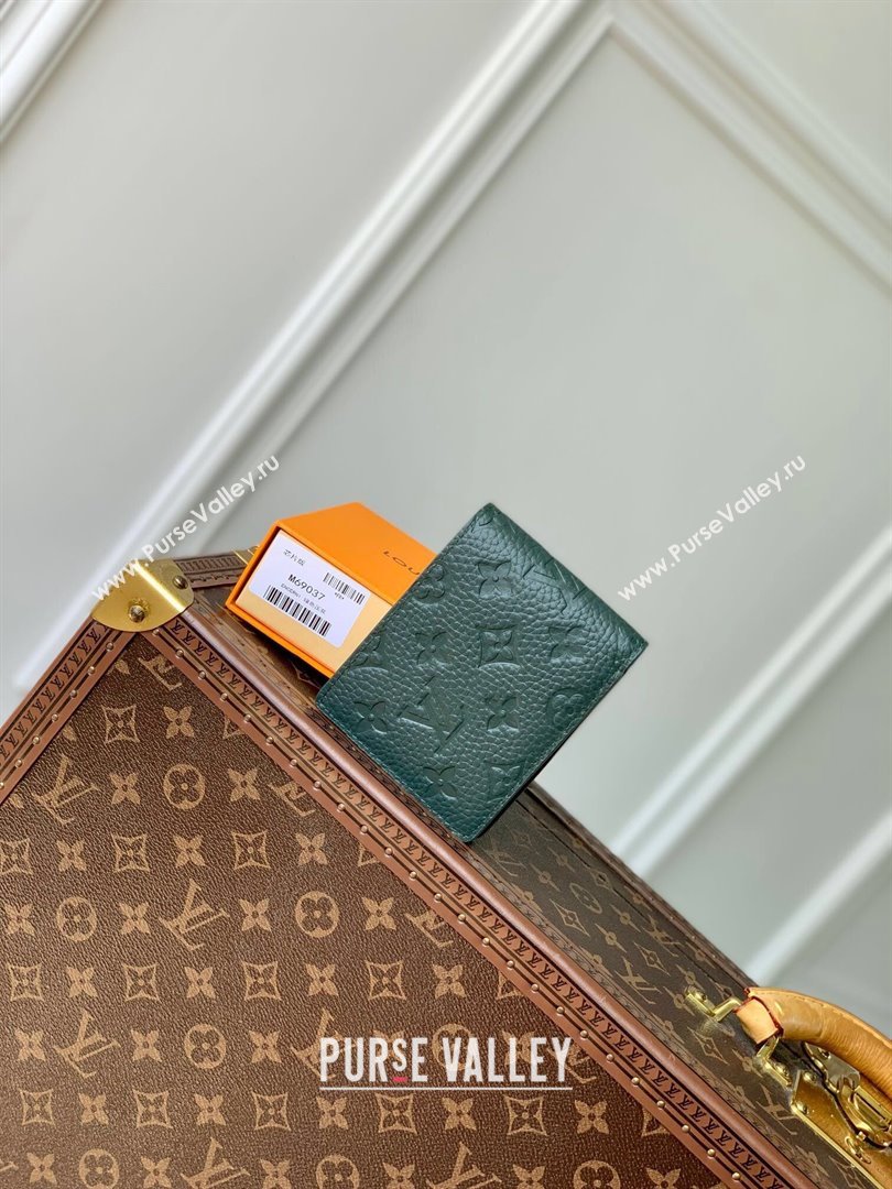 Louis Vuitton Multiple Wallet in Monogram Leather Green 2024 M69037 (K-24081019)