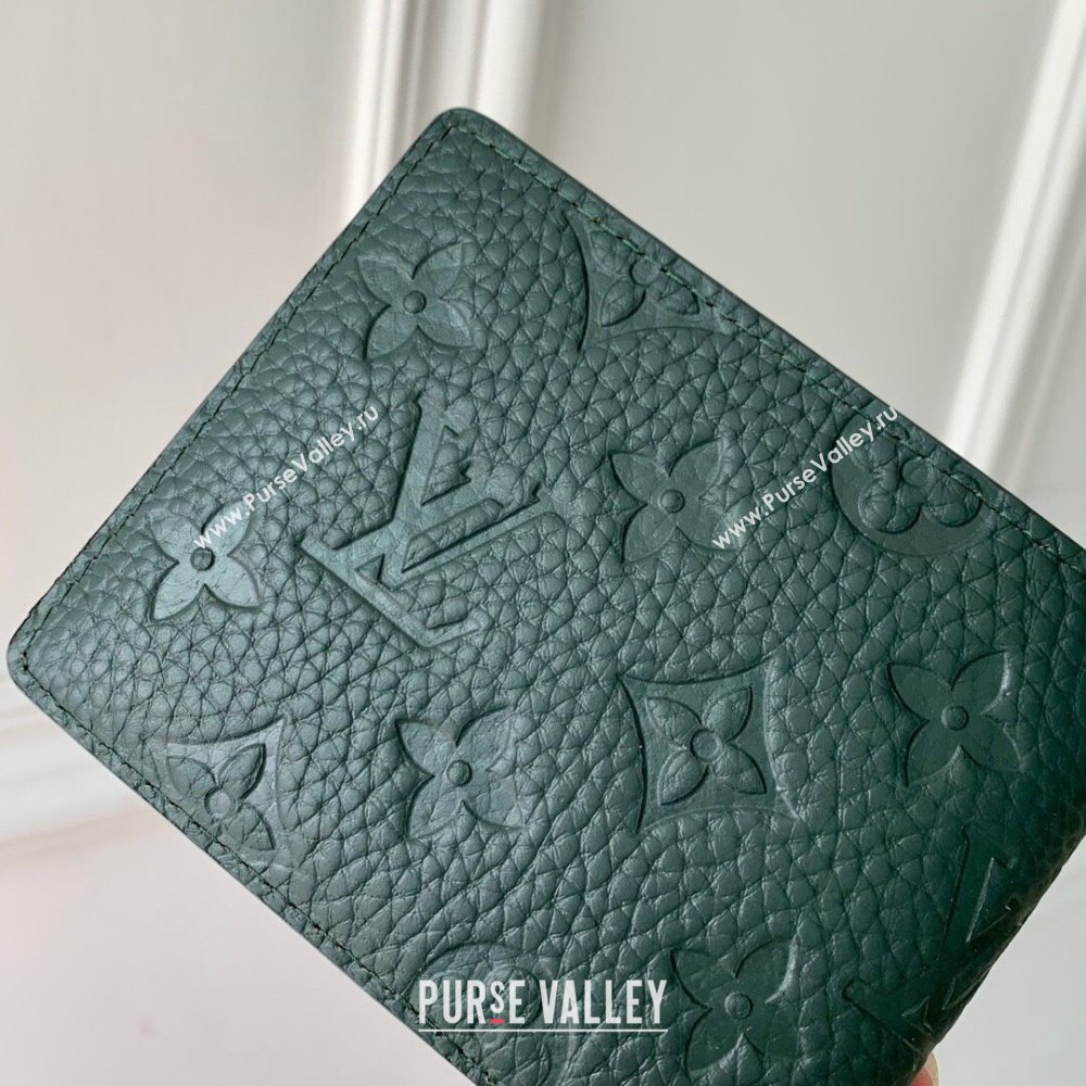 Louis Vuitton Multiple Wallet in Monogram Leather Green 2024 M69037 (K-24081019)