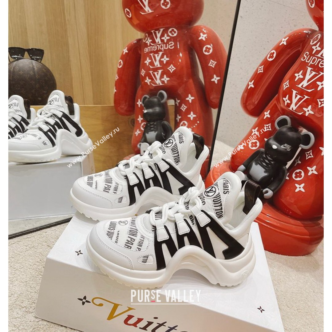 Louis Vuitton LV Archlight Signature Print Sneakers White/Black 2021 (MD-21082029)