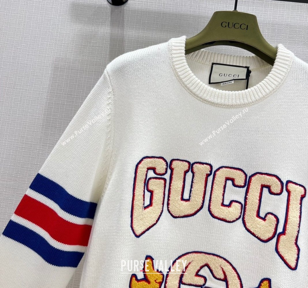 Gucci Wool Cashmere Sweater G11022 White 2024 (Q-2411022)