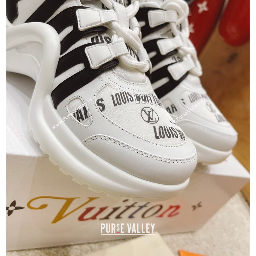 Louis Vuitton LV Archlight Signature Print Sneakers White/Black 2021 (MD-21082029)