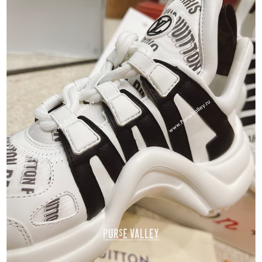 Louis Vuitton LV Archlight Signature Print Sneakers White/Black 2021 (MD-21082029)