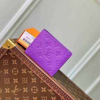 Louis Vuitton Multiple Wallet in Monogram Leather Purple 2024 M69037 (K-24081020)