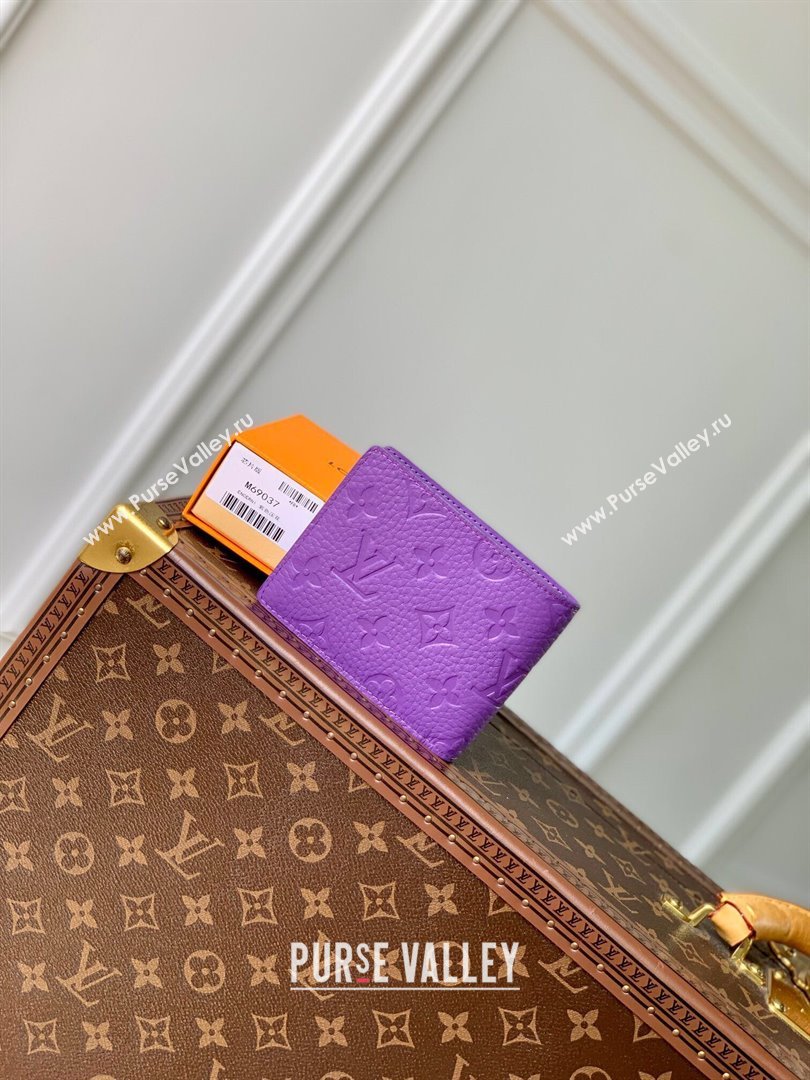 Louis Vuitton Multiple Wallet in Monogram Leather Purple 2024 M69037 (K-24081020)