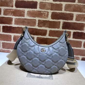 Gucci GG Matelasse Leather Small Shoulder bag 739709 Grey 2023 (DLH-23102337)