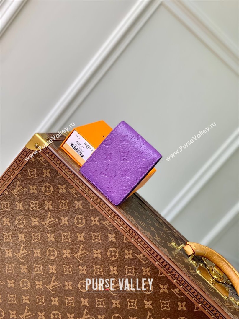 Louis Vuitton Multiple Wallet in Monogram Leather Purple 2024 M69037 (K-24081020)