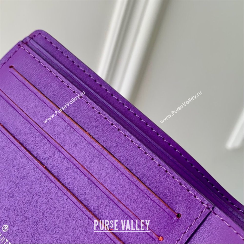 Louis Vuitton Multiple Wallet in Monogram Leather Purple 2024 M69037 (K-24081020)