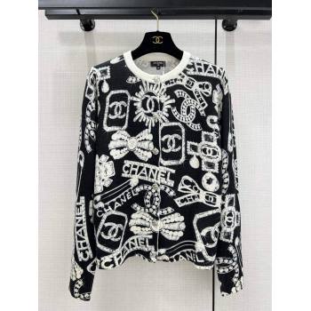 Chanel Coco Neige Cashmere Sweater CH11024 Black 2024 (Q-2411024)