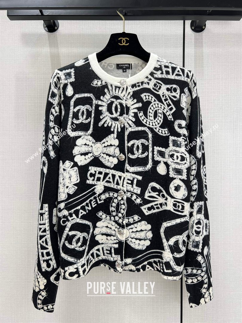Chanel Coco Neige Cashmere Sweater CH11024 Black 2024 (Q-2411024)