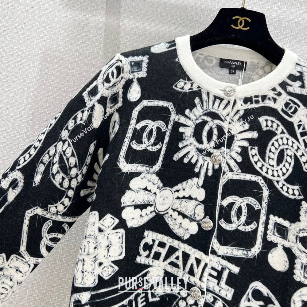 Chanel Coco Neige Cashmere Sweater CH11024 Black 2024 (Q-2411024)