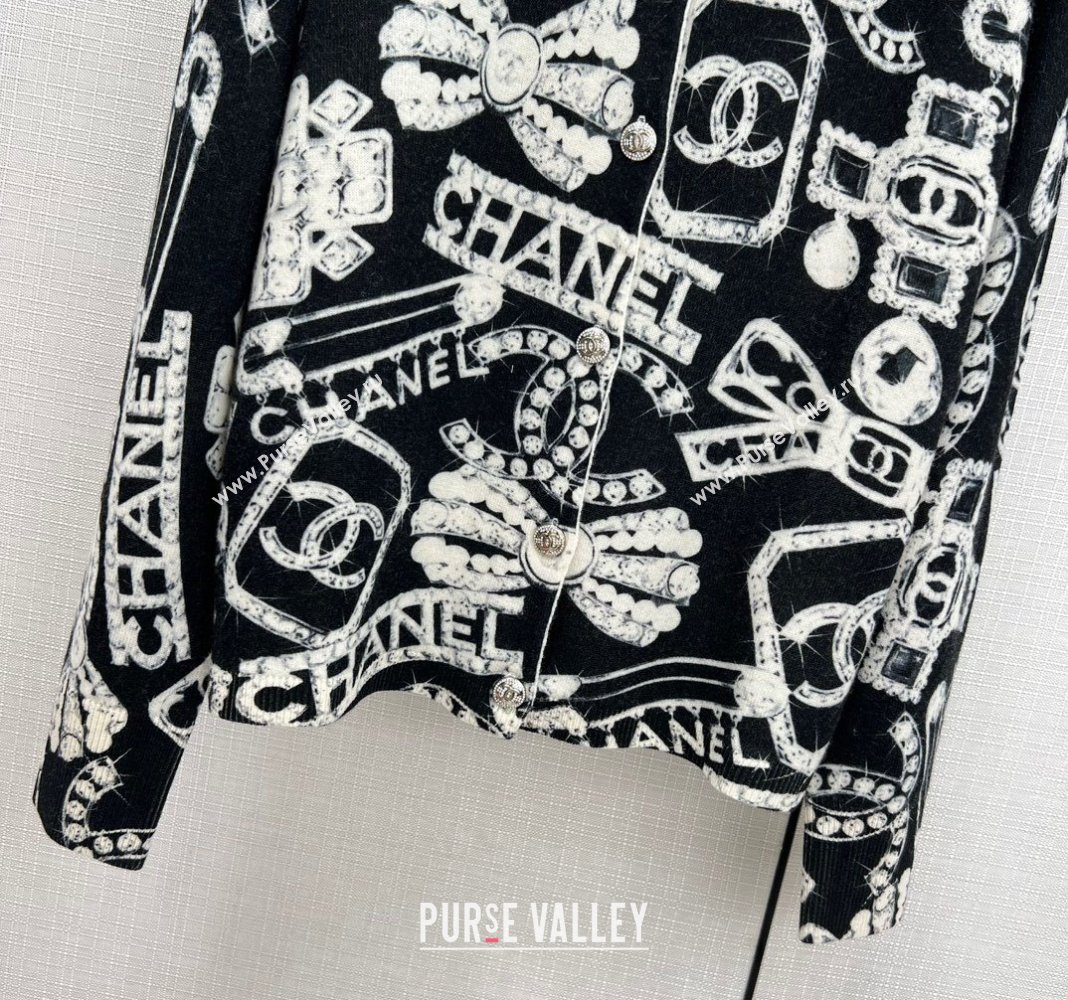 Chanel Coco Neige Cashmere Sweater CH11024 Black 2024 (Q-2411024)