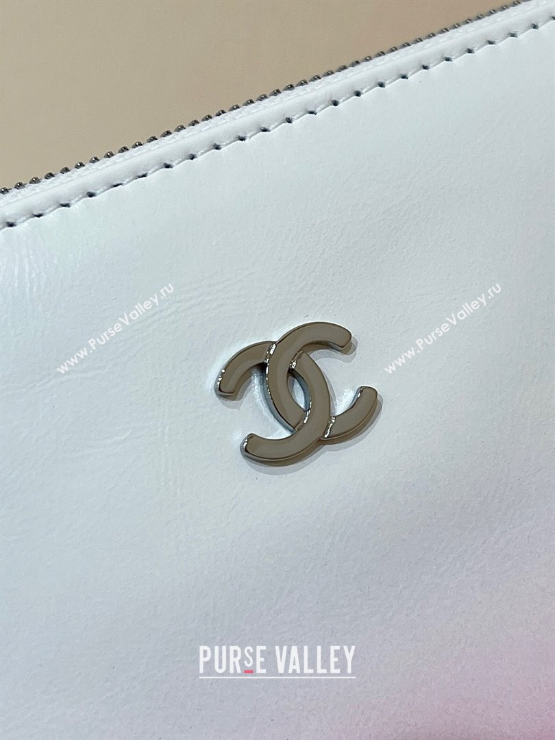 Chanel 22 Small Bag in Shiny Calfskin AS3260 Pink/White 2024 Top Quality (SHUNY-24062410)